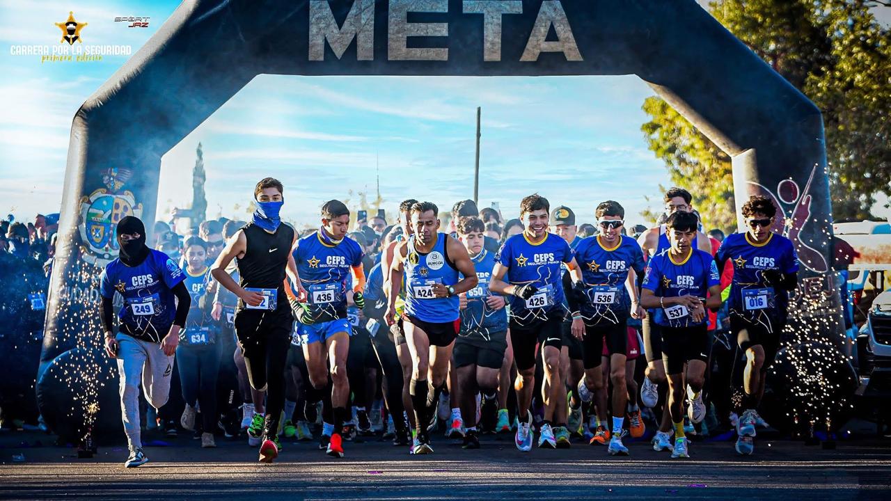 Corredores en la 1ra Carrera por la Seguridad